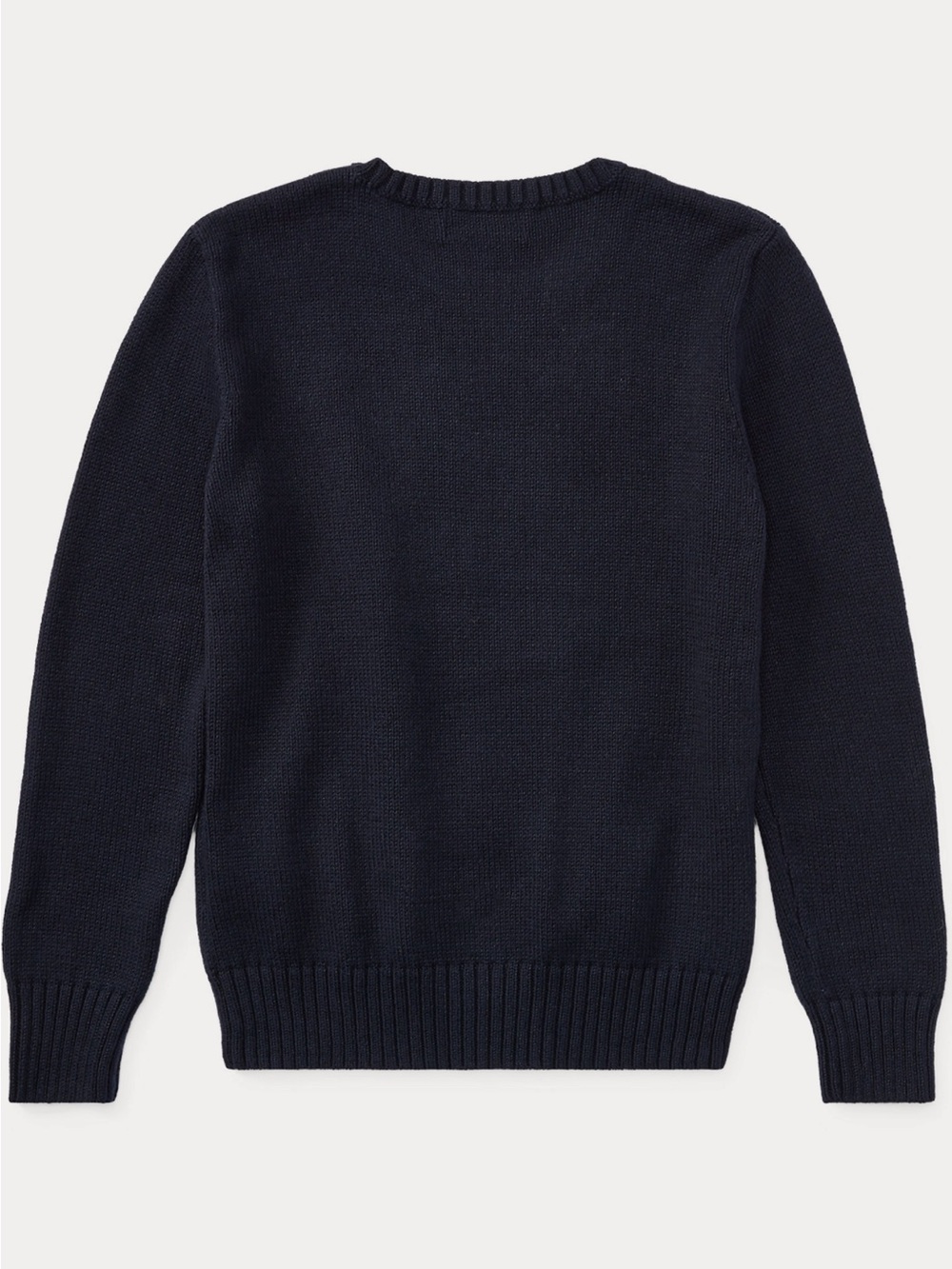 POLO Ralph Lauren Boys Navy Blue Classic Bear Knit Sweater 7/8 EUC - Picture 3 of 3